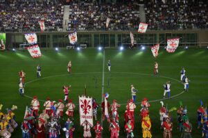 Bandierai degli Uffizi Viola Park Firenze Sport Event