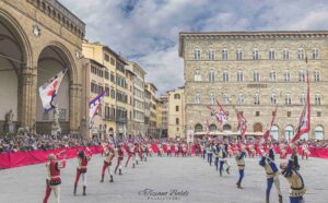 Bandierai degli Uffizi flagshow Trofeo Marzocco Piazza Signoria Firenze flag wavers - Tiziano Baldi ph ©